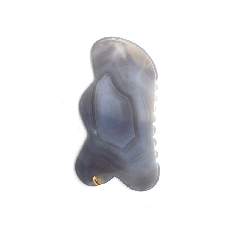 Handgemaakte natuurlijke Agate Gua Sha Scraping Massage Board voor Acupunctuur Therapie Handgemaakte en traditionele