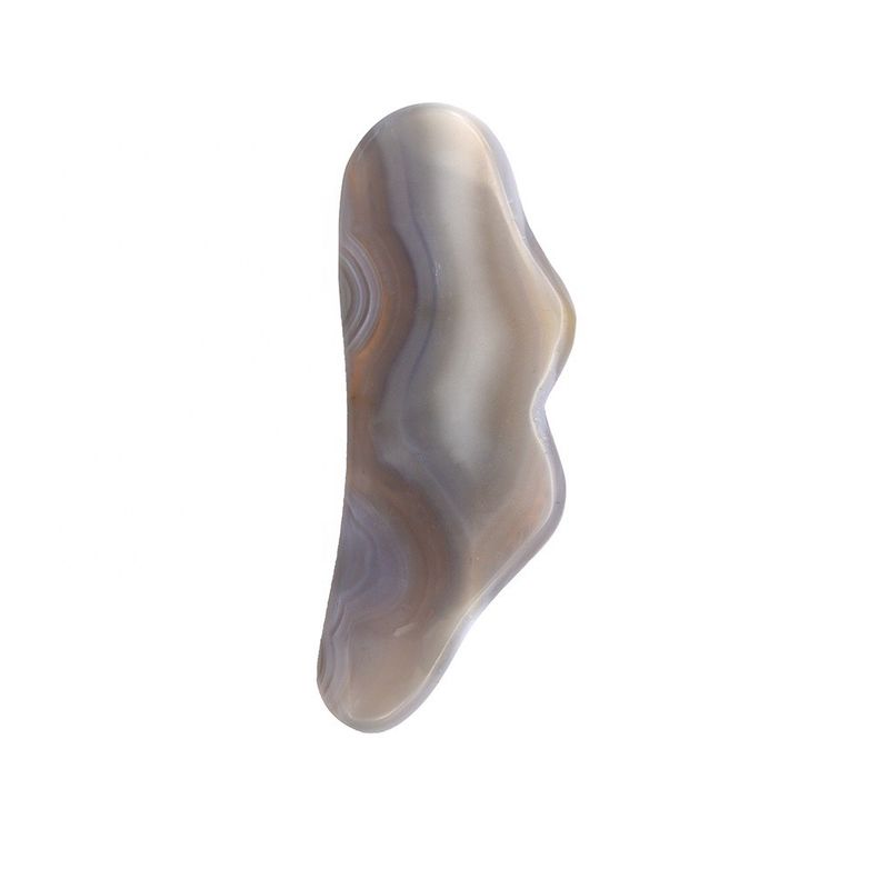 Handgemaakte natuurlijke Agate Gua Sha Steen Essentieel voor lichaamsmassage en acupunctuurbehandeling