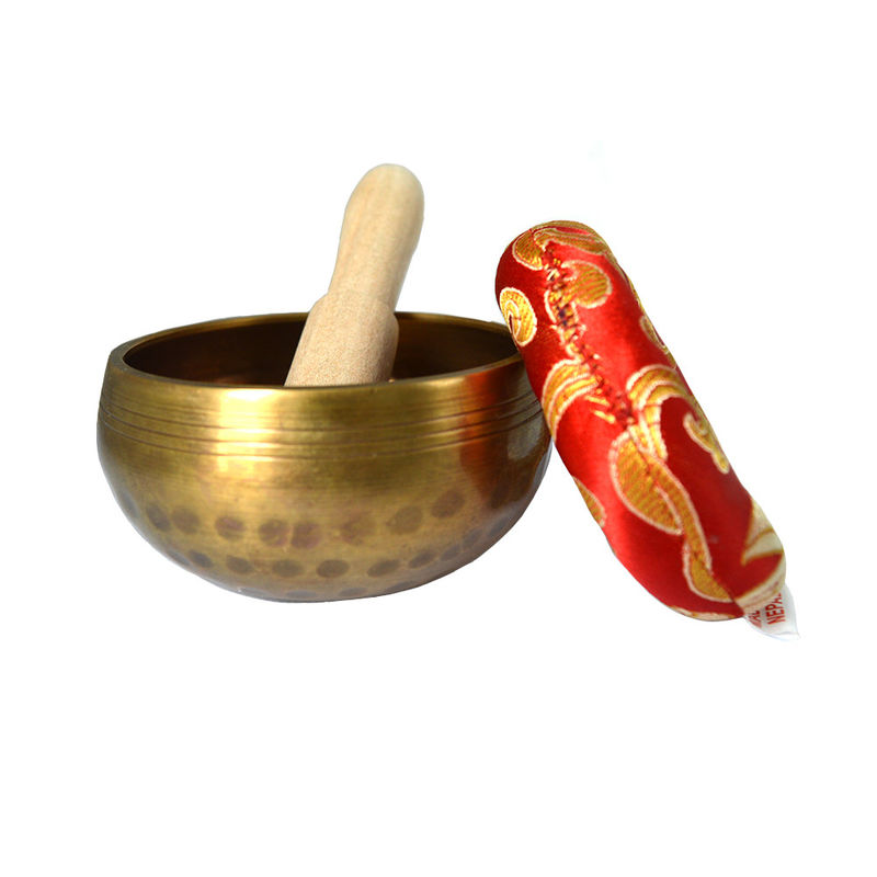 Cooper Materiaal Nepal Chakra Gold Yoga Meditatie Tibetaanse Custom Singing Bowl Set voor geluidstherapie