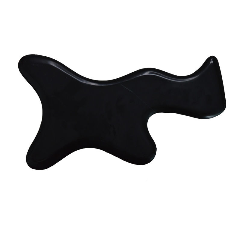 Zwarte Bian Stone Gua Sha Scraping Massage Board voor volledige lichaam lymfatische drainage en pijnverlichting