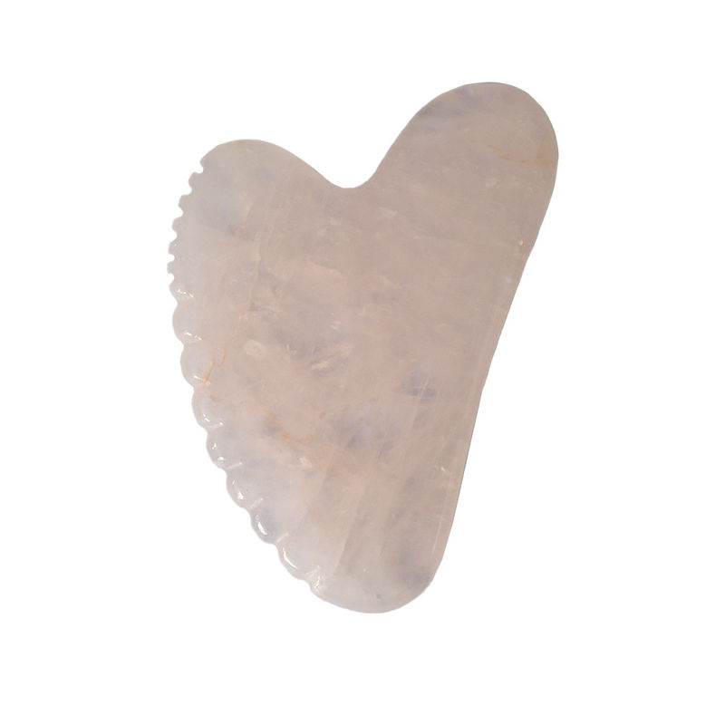 Gezicht Roze Hartvorm Roze Kwarts Jade Guasha Massager Gua Sha Board Massage Tool voor persoonlijke gezondheidszorg OEM/ODM