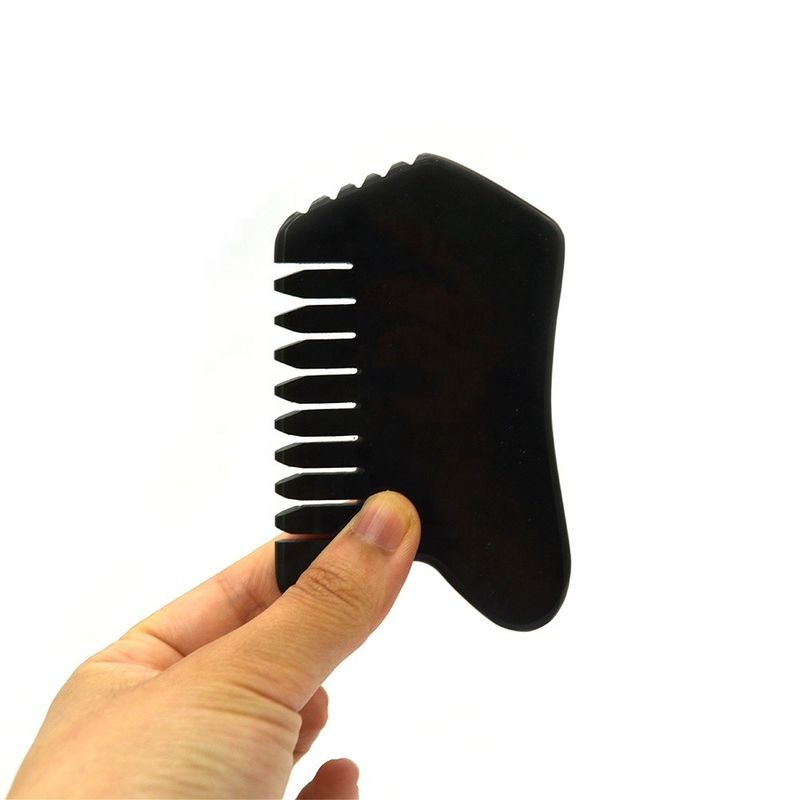 Donkergroen Nefriet Gezicht Lichaam Jade Steen Guasha Massager Board voor persoonlijke gezondheidszorg en SPA Acupunctuur Massage Tool