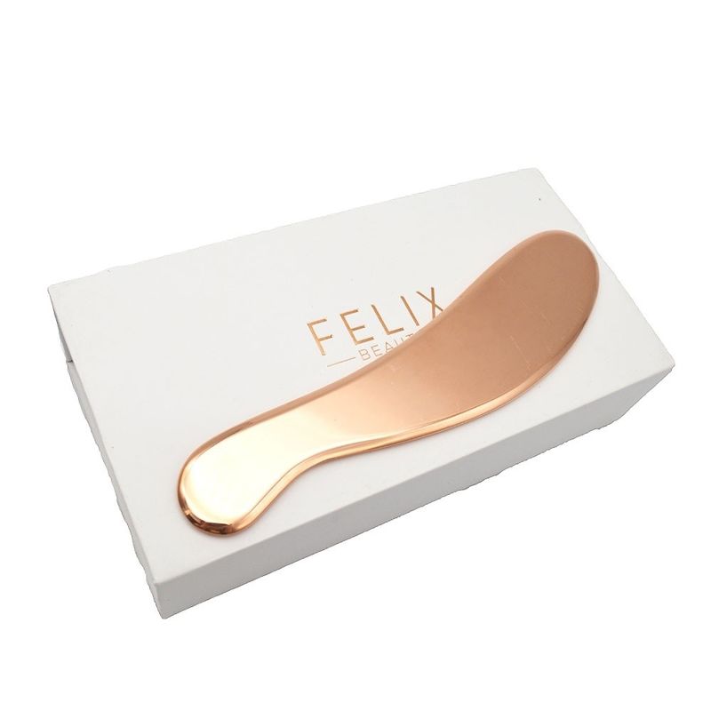 Koper Guasha Fysiotherapie Chiropractie IASTM Metaal Gua Sha Tools in Roze Gouden Kleur voor zachte weefsel mobilisatie