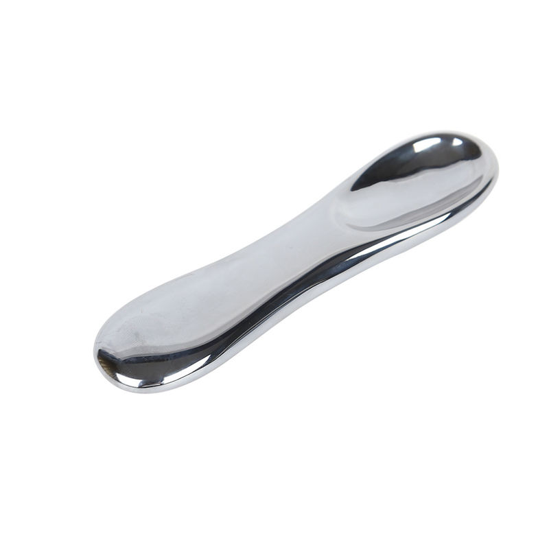 Gezichtsmassageur Luxe zilver Terahertz Steen Gua Sha Cosmetische oogcrème Spatula voor schoonheidszorg Cosmetische gereedschappen