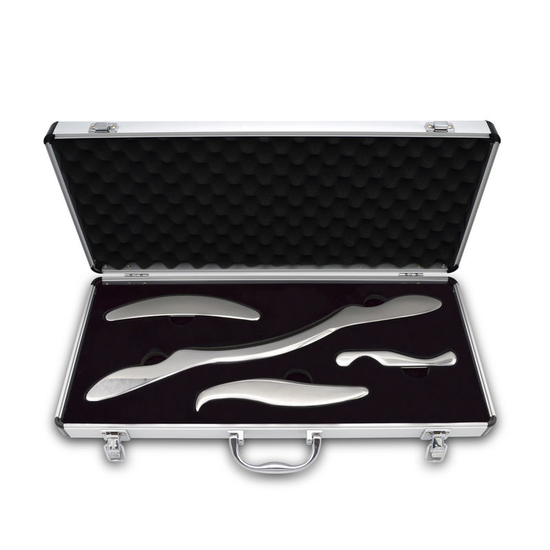 Professionele kwaliteit roestvrijstalen lichaam Guasha schrapen massagetools Metaal Gua Sha Tools IASTM voor carrosserie