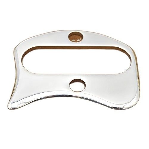 Roestvrij staal Gua Sha-gereedschap voor lichaamsmassageur Schrapen Massagehulpmiddelen Ongeveer 9,8cm*7,5cm Metaal Guasha-massage