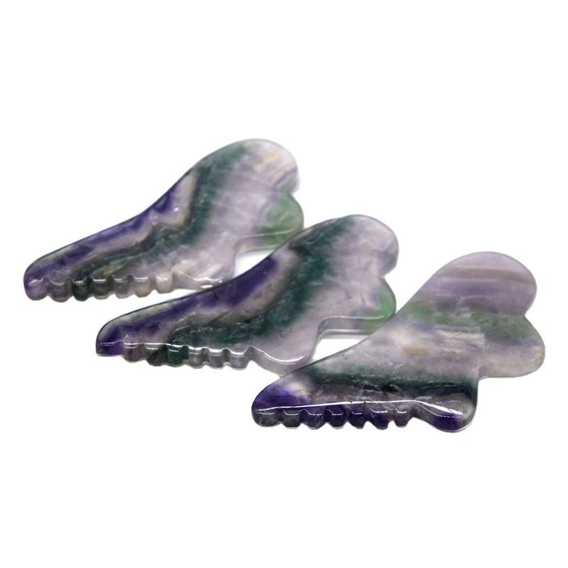 Natuurlijke schraapmassagergereedschap Fluoride Jade Gua Sha Board OEM ODM voor gereedschap Massager