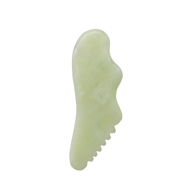 Custom Natural Xiuyn Jade Guasha Tool Stone Scraping Massage Gua Sha Board Voor schoonheid met certificaat en aangepast logo