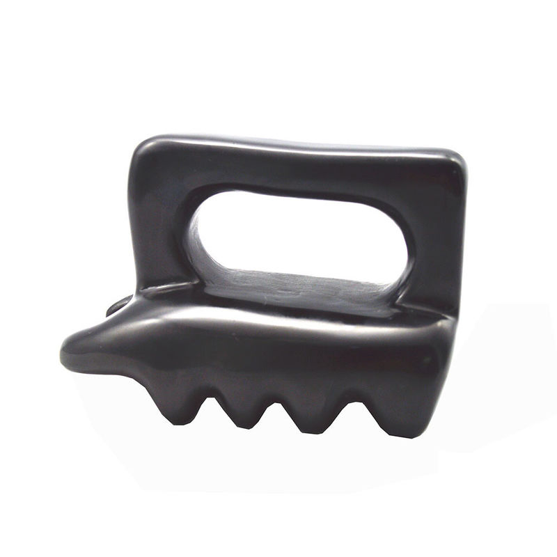 OEM ODM Beste gezichtsmassage voor persoonlijke verzorging Schoonheid Gua Sha Tool Natuurlijke Zwarte Bian Stone Guasha Borstel Body Massage