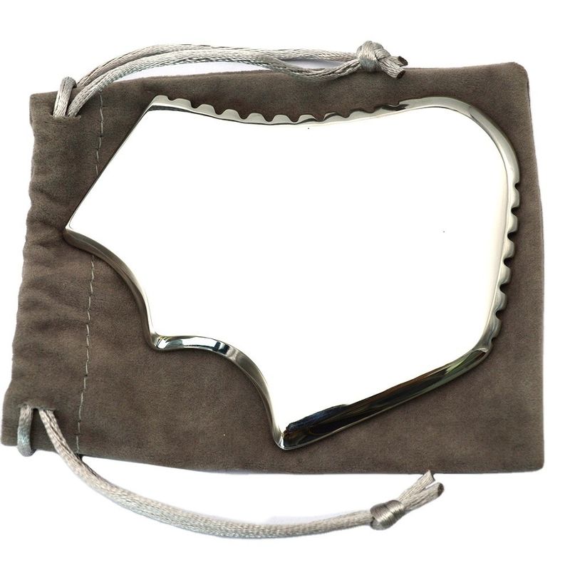 Massager Ruwe staal Gua Sha Massage gereedschap voor gezicht en lichaam 304L medische kwaliteit