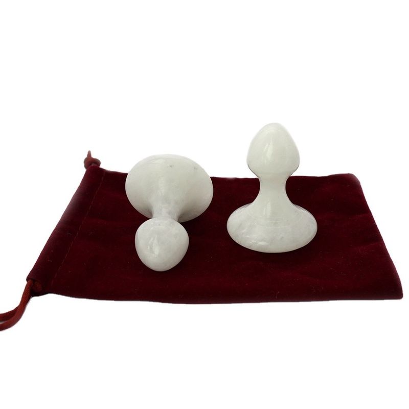 Gepersonaliseerd witte jade Gua Sha massagetool voor gezicht en nek pijnverlichting massagesteen