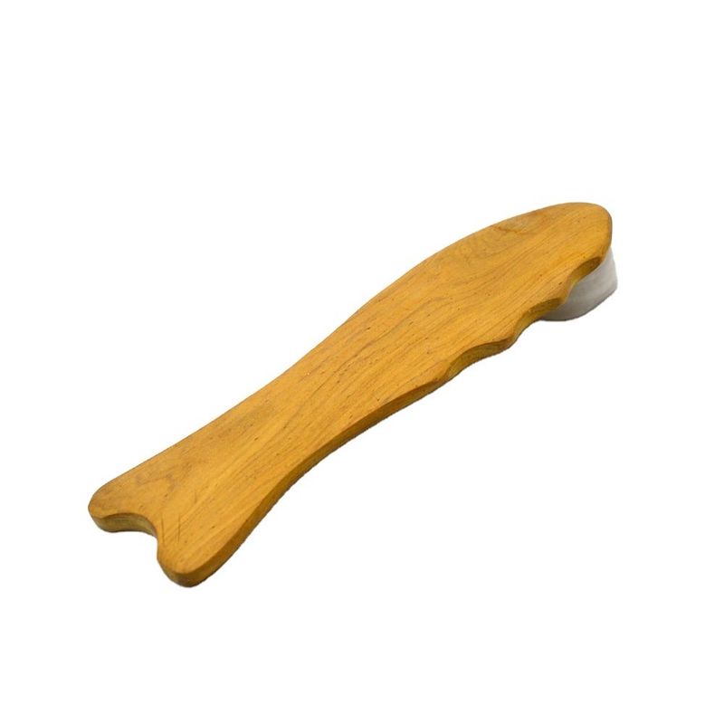 140*45mm Houten visvormige Gua Sha Tool Perfect voor massage en ontgifting
