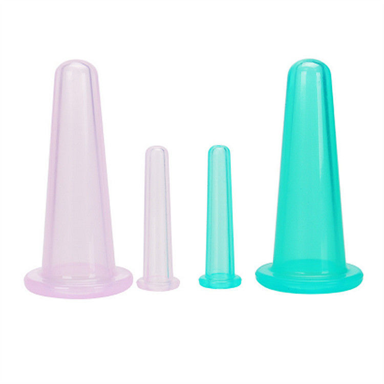 Gezichtsbeugel Therapie Set 4 in 1 Silicone Cups voor Chinese geneeskunde apparatuur en milieuvriendelijk